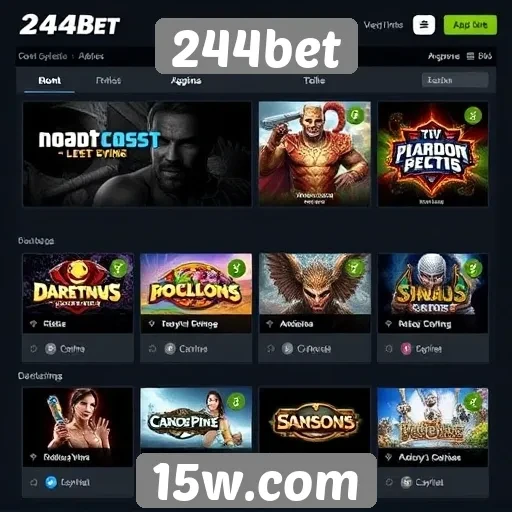 Análise das opções de jogos disponíveis no 244bet