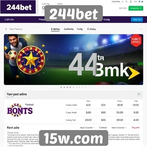 Ofertas promocionais disponíveis no 244bet
